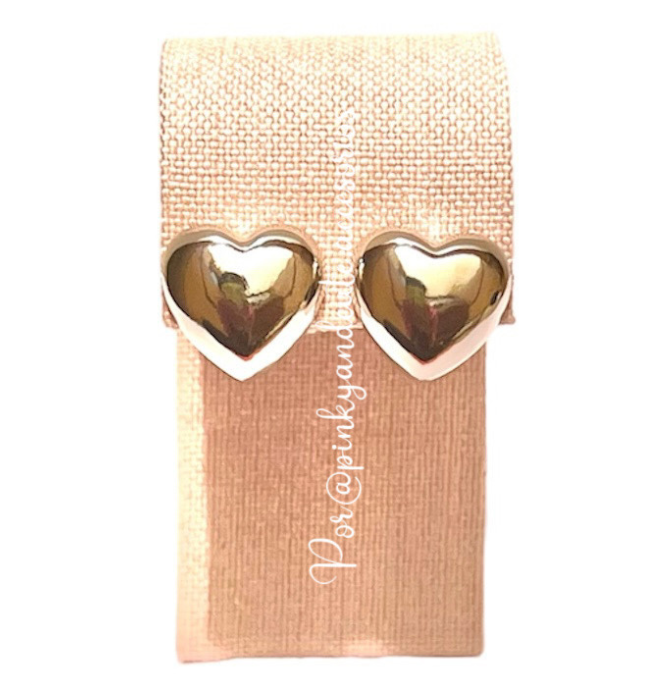 Aretes Corazón Chunky