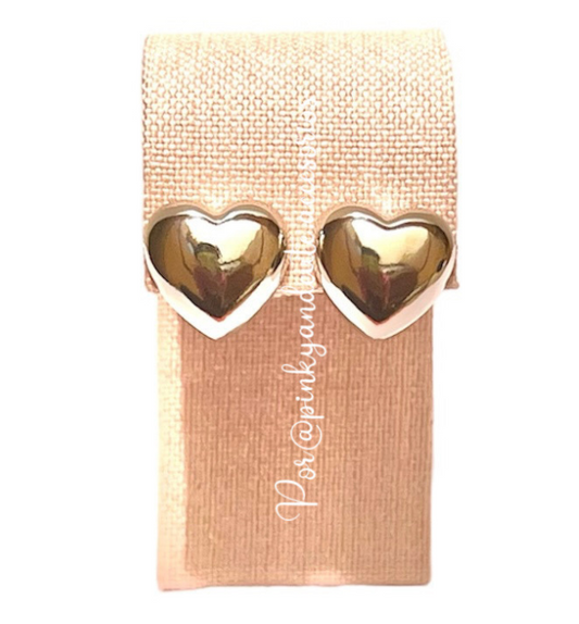 Aretes Corazón Chunky