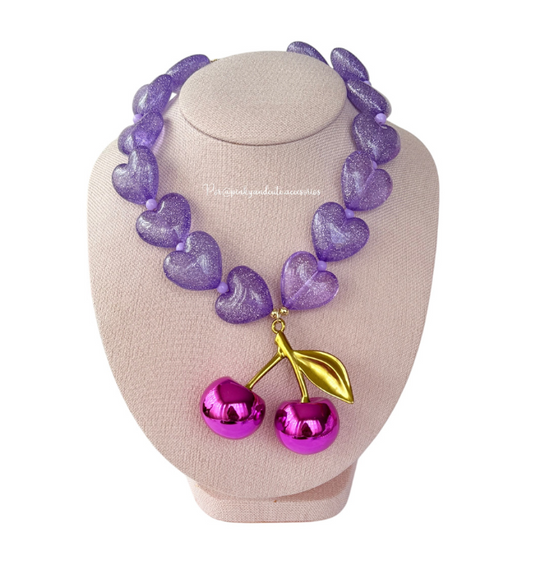 Cherry Heart Necklace