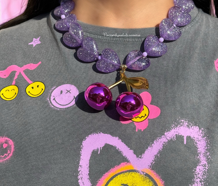 Cherry Heart Necklace