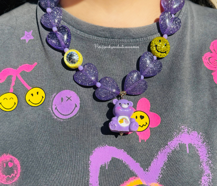Happy Teddy Necklace