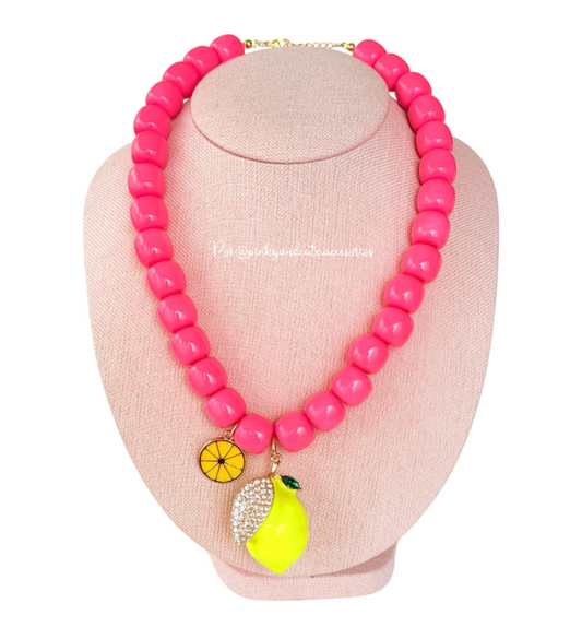 Pink Lemonade Necklace
