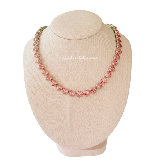 Shiny Hearts Necklace