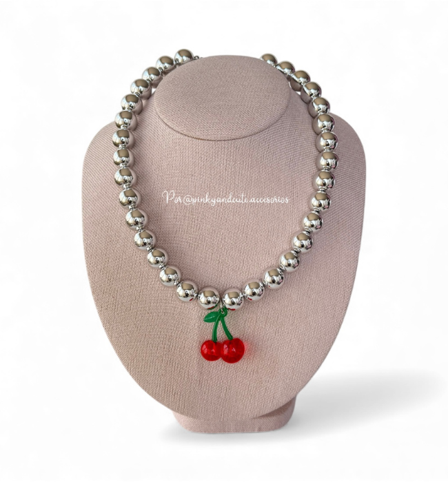 Cherry Beads Necklace