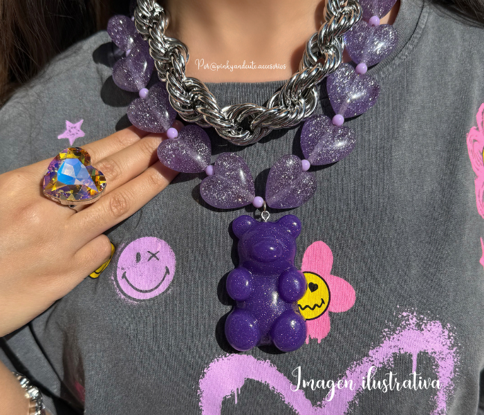 Purple Love Necklace