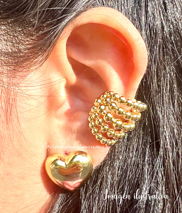 Aretes Corazón Chunky