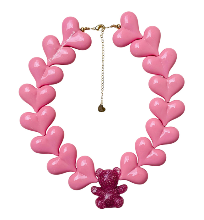 Glitter Bear Necklace (4 Colores disponibles)