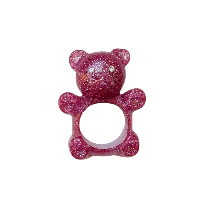 Anillo Glitter Bear (4 Colores)