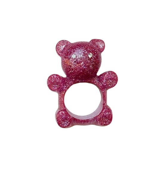 Anillo Glitter Bear (4 Colores)