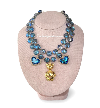 Blue Crystal Necklace