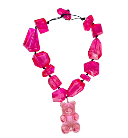 Pink Jelly Necklace