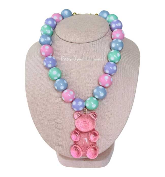 Pastel Polka Dots Necklace