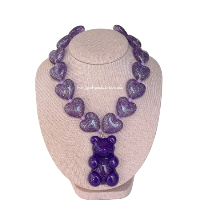 Purple Love Necklace