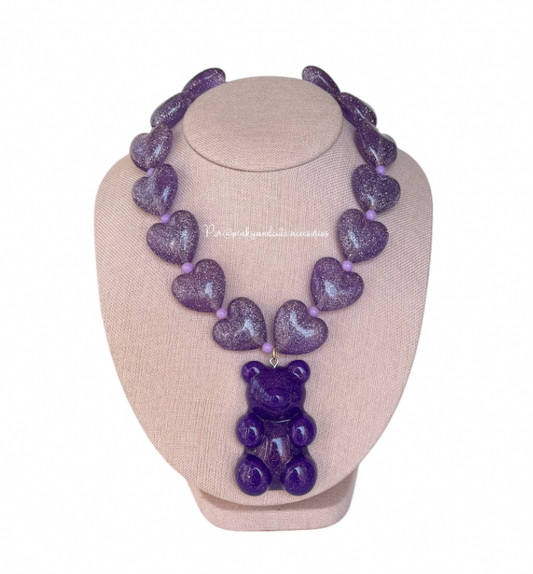 Purple Love Necklace