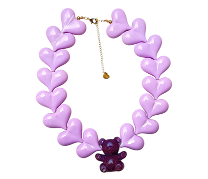 Glitter Bear Necklace (4 Colores disponibles)